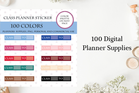 100 Class Schedule Stickers: A Practical Solution for Organization and Planning