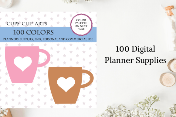 100 Heart Mug Clipart Collection