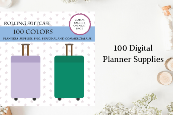100 Rolling Suitcase Clipart for Creative Projects