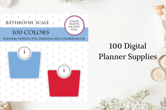 100 Weight Scale Clipart, Bathroom Scale: A Versatile Resource for Designers and Creators