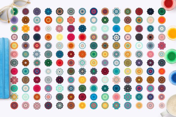 168 Colorful Mandalas: A Vibrant Collection for Art, Design, and Spiritual Expression