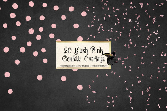 20 Blush Pink Confetti Overlays: A Versatile Design Resource for Creative Projects