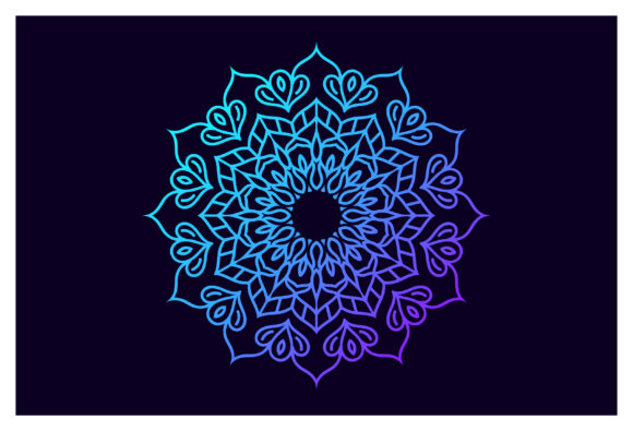 Beautiful Floral Mandalas Decorative Elements for Greeting Card Backgrounds