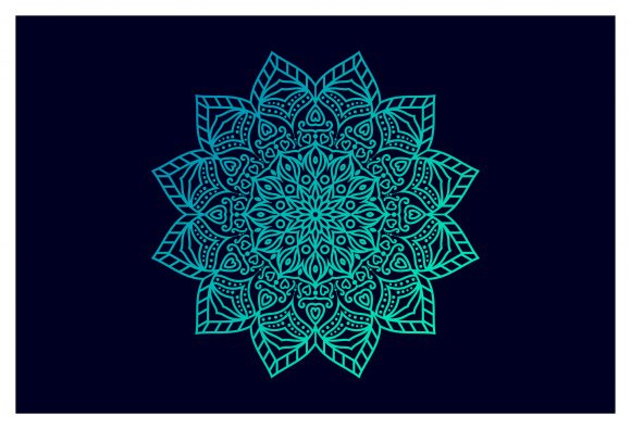 Colorful Mandala with Floral Decorative Background for Greeting Cards and Islamic Templates