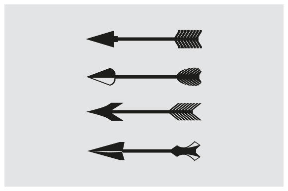 Decorative Arrows and Feathers Arrows: A Versatile Graphic Asset for Modern Design