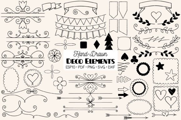 Decorative Elements Frames, Dividers and Hand Drawn Illustrations: A Creative Powerhouse for Designers and Entrepreneurs