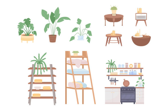 Decorative Furniture Vector Item Bundle: A Versatile Resource for Designers and Creators