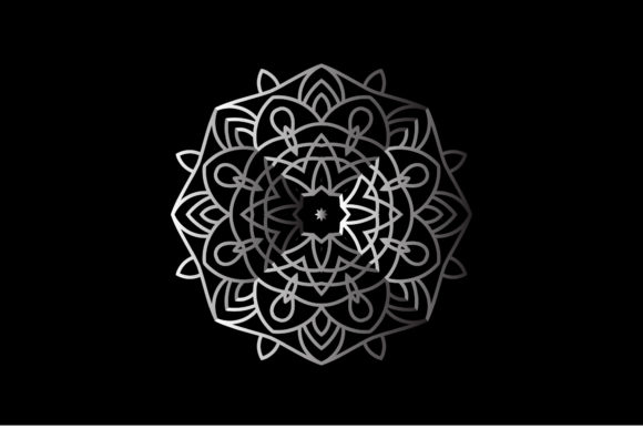 Decorative Mandala Silver Gradient: A Versatile Design Element for Modern Creations