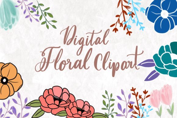 Digital Floral Elements: Elevating Design with Versatile and Stylish Assets