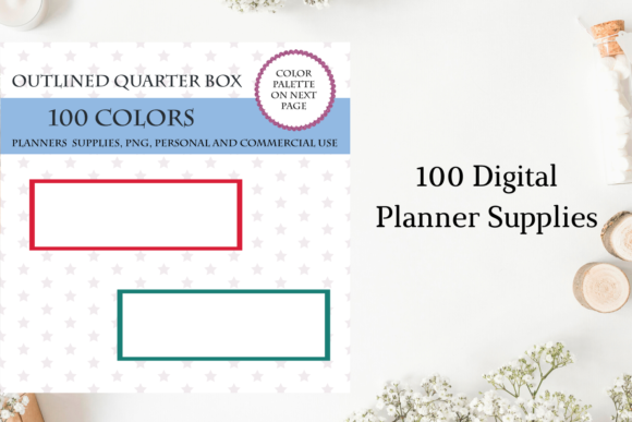 Enhancing Productivity with 100 Outlined Quarter Box Planner Sticker: A Modern Tool for Creatives and Professionals