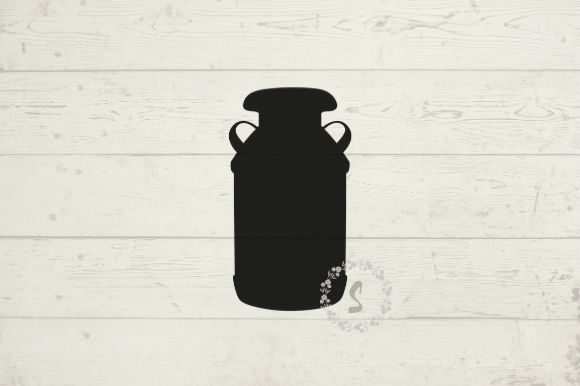 Milk Can Vector: A Versatile Design Element for Farmhouse Creations