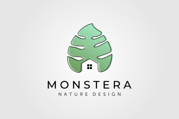 Monstera House Plant Logo Florist Symbol: A Guide to Using EPS, PDF, and JPG Files