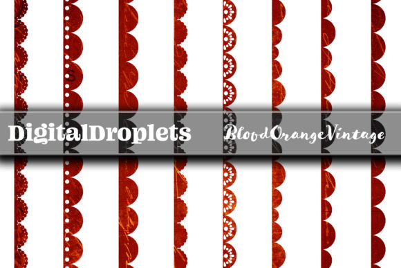 Scallop Borders BloodOrangeVintage