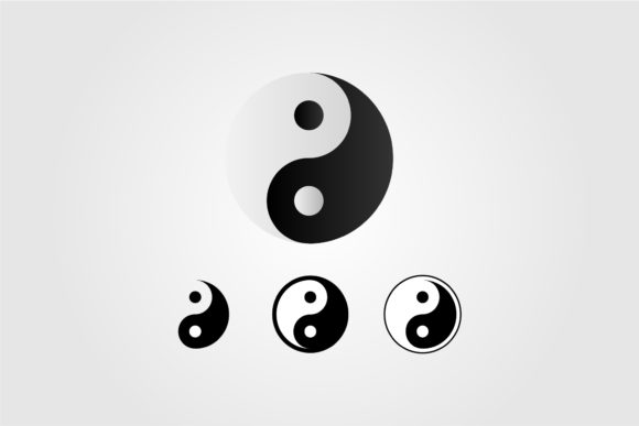 The Yin Yang Symbol Vector Set 4 Type: A Versatile Design Asset for Modern Applications