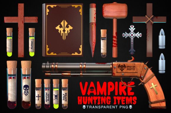Vampire Hunting Items Collection: A Comprehensive Guide to 3D Rendered Tools for Mythical and Modern Use