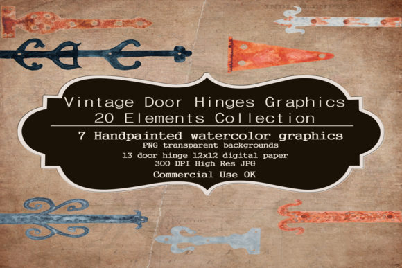 Watercolor Door Hinges Collection