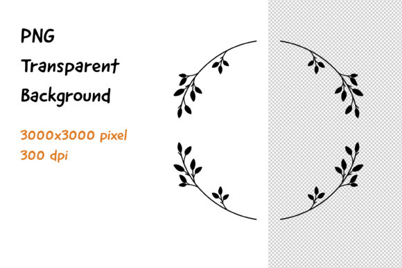 Wreath Frame Black and White -26