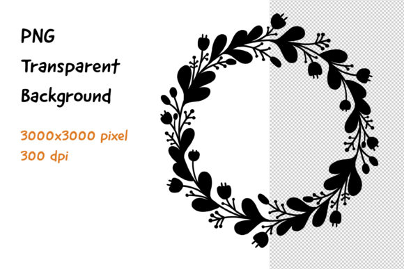 Wreath Frame Black and White -6: A Versatile Tool for Creative Projects